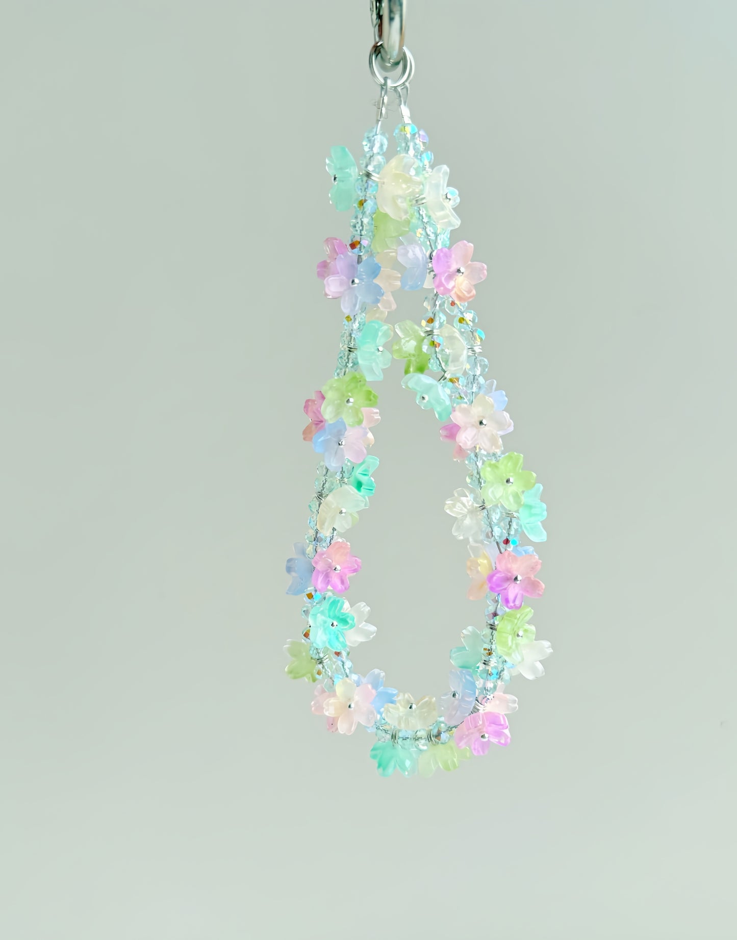 Lilac Blossom Flower Phone Charm Flower Phone Charm Strap