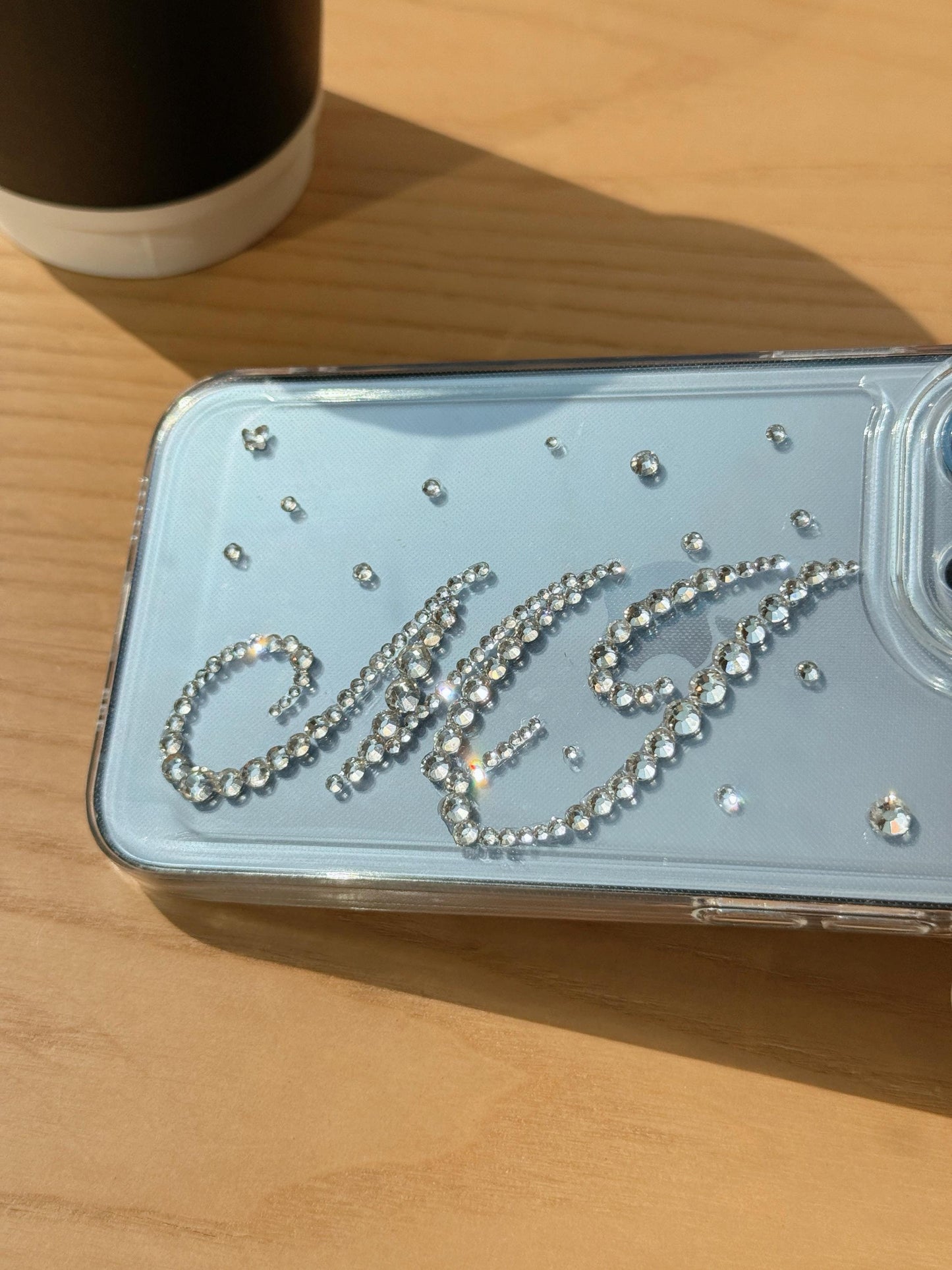 Swarovski Personalised Phone Case, Swarovski Diamond, Bling Rhinestones, Monogram Phone Case, Personalized Gift, Large Initial, Mothers Day