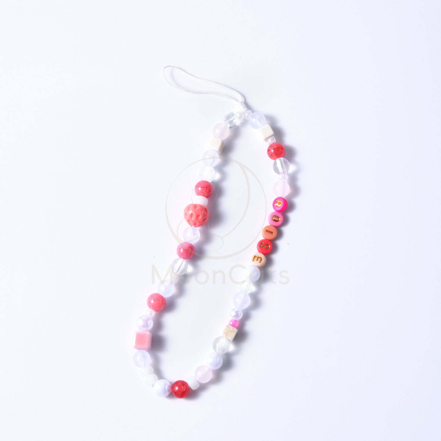Personalized Phone Charm, Strawberry Phone Chain, Y2K