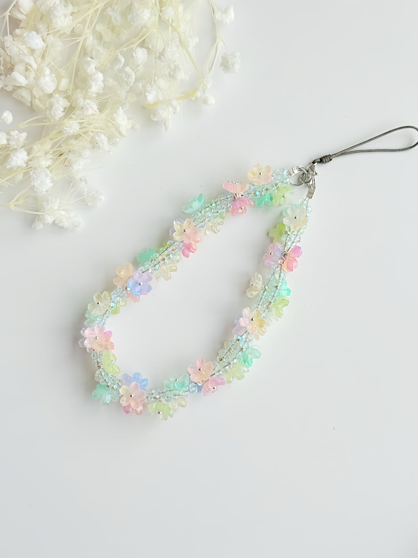 Lilac Blossom Flower Phone Charm  Flower Phone Charm Strap