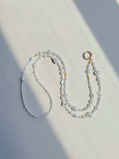 Baroque Pearl Crossbody Phone Strap, Crossbody Strap, Anti-Theft Phone Lanyard