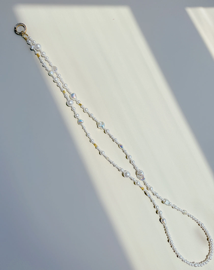 Baroque Pearl Crossbody Phone Strap, Crossbody Strap, Anti-Theft Phone Lanyard