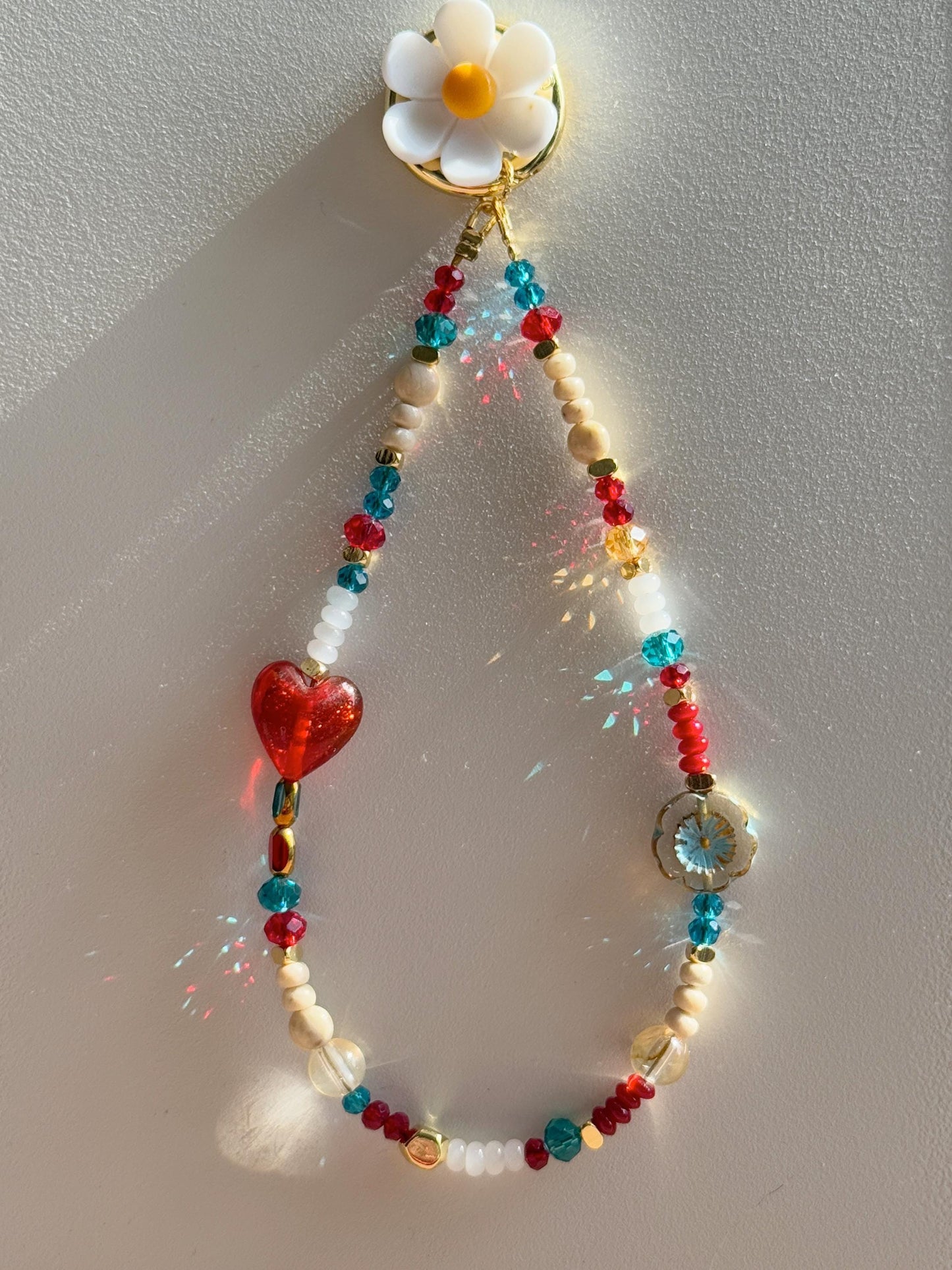 Beaded Phone Charm, Phone Wrist Strap, Crystal, Stylish Phone Charm, Flower Phone Charm, Stylish phone charm, Valentine's Day Gifts