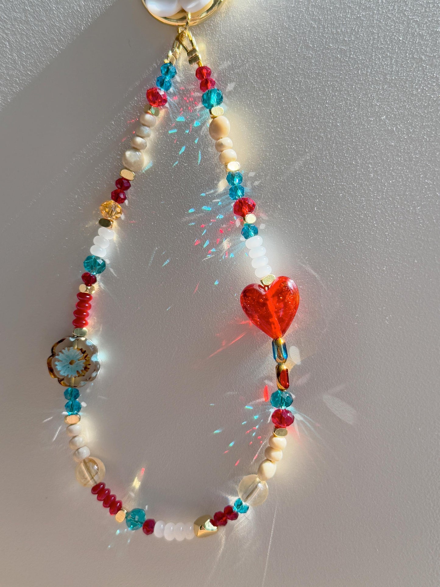 Beaded Phone Charm, Phone Wrist Strap, Crystal, Stylish Phone Charm, Flower Phone Charm, Stylish phone charm, Valentine's Day Gifts