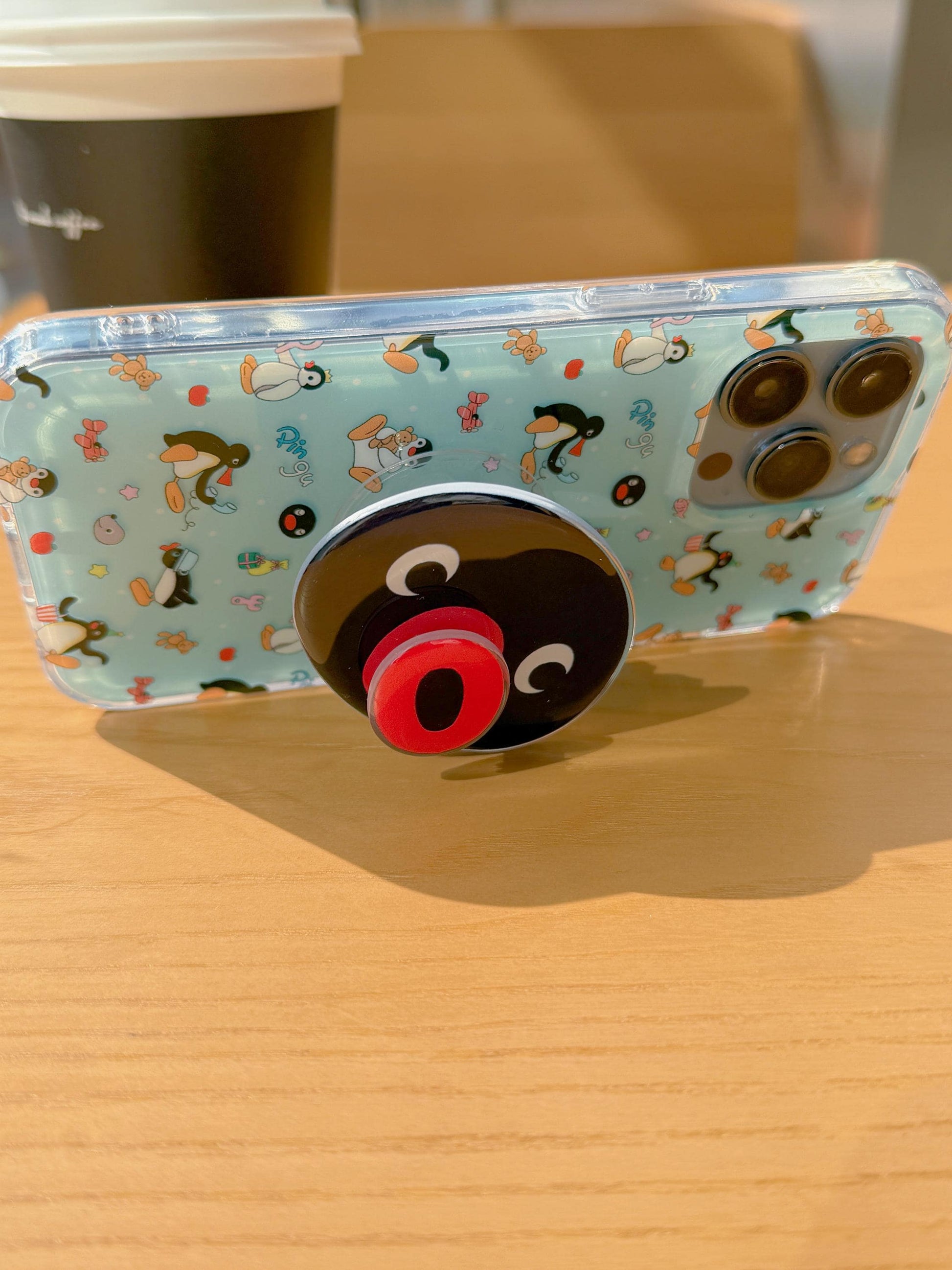 Rotating Penguin Phone Grip, Phone Charm Stand, Adorable Phone Grip Holder, Finger Grip, Penguin Phone Case, Hand Grip, Birthday Gifts