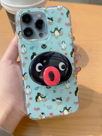 Rotating Penguin Phone Grip, Phone Charm Stand, Adorable Phone Grip Holder, Finger Grip, Penguin Phone Case, Hand Grip, Birthday Gifts