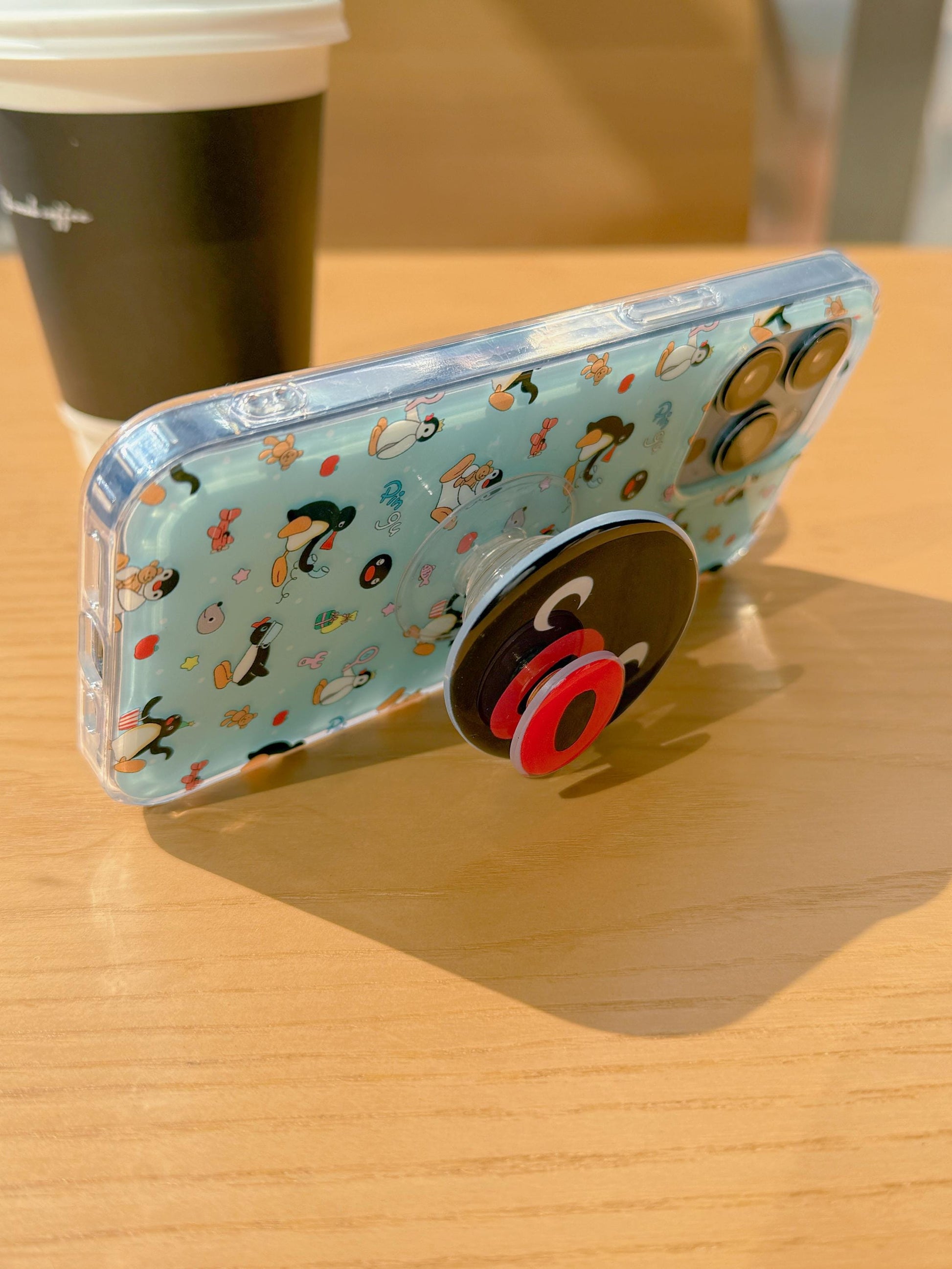 Rotating Penguin Phone Grip, Phone Charm Stand, Adorable Phone Grip Holder, Finger Grip, Penguin Phone Case, Hand Grip, Birthday Gifts
