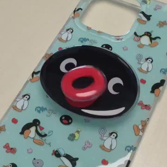Rotating Penguin Phone Grip, Phone Charm Stand, Adorable Phone Grip Holder, Finger Grip, Penguin Phone Case, Hand Grip, Birthday Gifts