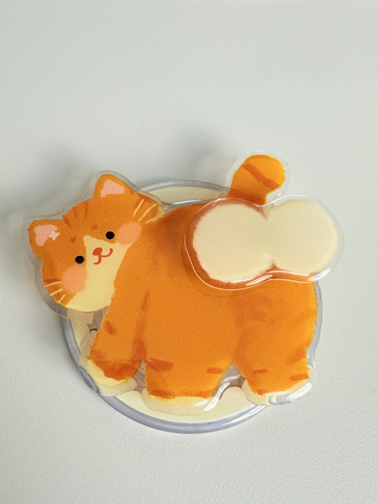 Cat Phone Case, Pop Case, Hand Grip Stabilizer, Phone Holder, Removable Phone Grip, MagSafe Grip